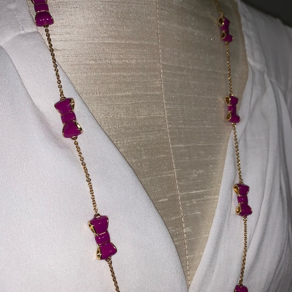 Kate Spade "take a bow" baja long scatter necklace - Picture 12 of 16